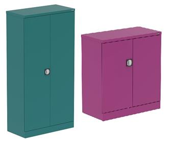 Bright Coloured Steel Stationery Cupboards