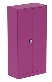 Bright Coloured Tall Cupboard - Traffic Purple