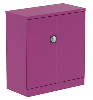 Bright Coloured Low Cupboard - Traffic Purple
