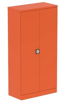 Bright Coloured Tall Cupboard - Sienna Orange