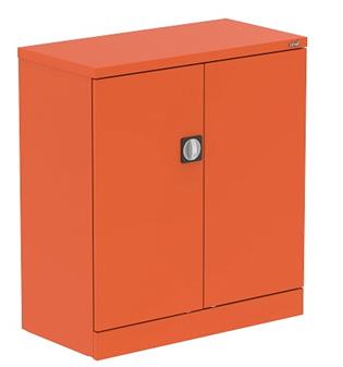 Bright Coloured Low Cupboard - Sienna Orange