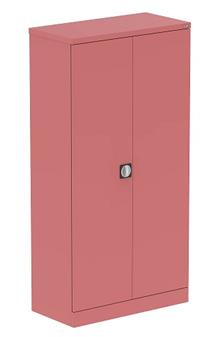 Steel Stationery Tall Cupboard - Antique Pink