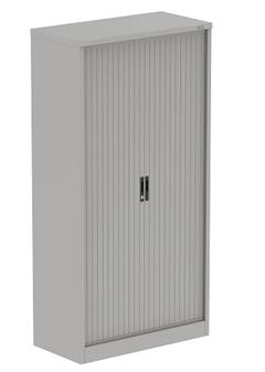 Tall Tambour Cupboard - Silver