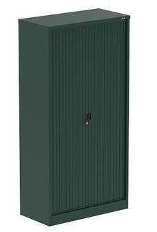 Tall Tambour Cupboard - British Racing Green