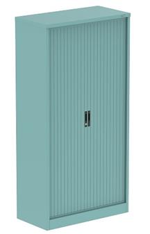 Tall Tambour Cupboard - Pastel Turquoise