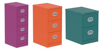 Bright Coloured Filing Cabinets