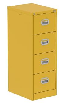 Four Drawer Filing Cabinet - Lemon Yellow
