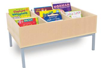 Kinder Box 6 Bay With Light Grey Metal Legs
