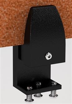 Desktop Screen Brackets Single Desks - Black