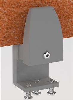 Desktop Screen Brackets Single Desks - Silver