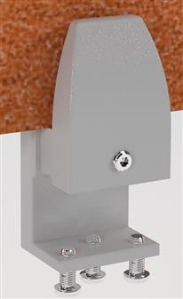 Desktop Screen Brackets Single Desks - White