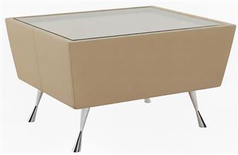 Manhattan Square Coffee Table Glass Top