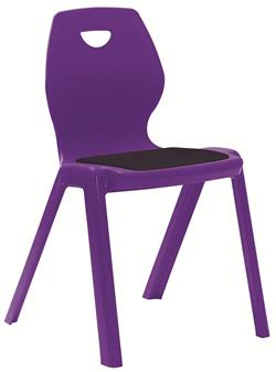 Flaire Chair Blue With Matching Seat Pad - Tarot