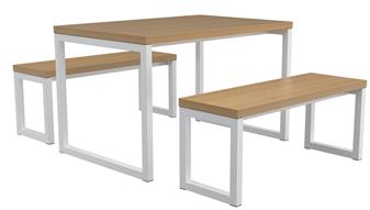 City Dining Bench Sets - 1200mm Wide