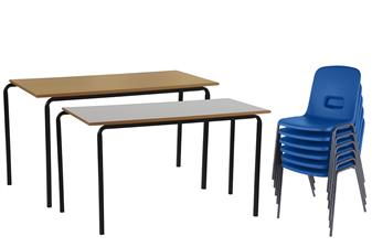 Hille GH20 Class Pack - 30 x Chairs & 15 x Tables - Crushed Bent