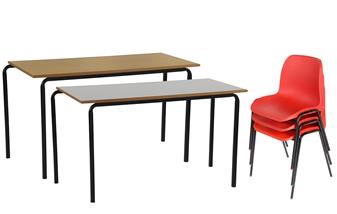 Hille Affinity Class Pack - 30 x Chairs & 15 Tables - Crushed Bent