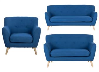 Skandi Blue Fabric Soft Seating