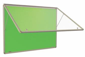 Light Green Top Hinged Noticeboard