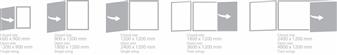 Open And Closed Space Saving Sizes
