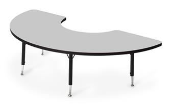 Height-Adjustable Arc Table - Grey