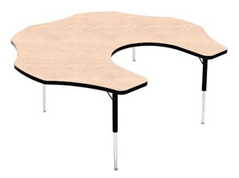 Height-Adjustable Teacher Flower Table - Maple