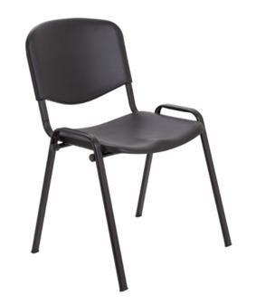Polyprop Canteen Stacking Chair - Black