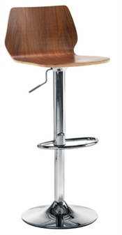 Walnut Tall Wooden Cafe / Bistro Chair