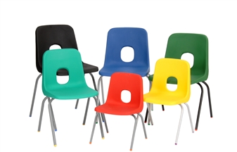 Hille E-Series Plastic Chairs - 6 Sizes