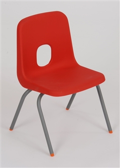 Hille E-Series Plastic Chair - Red
