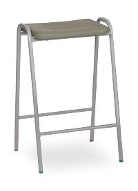 Hille Flat Top Stool Charcoal