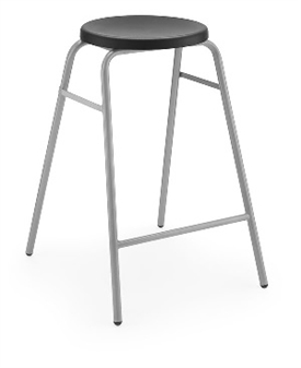 Hille Button Stool Black