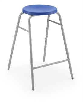 Hille Button Stool Blue