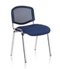 F1C Mesh Back Stacking Chair - Chrome Frame - Fabric