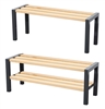Wooden Cloakroom Benches - Single Sided