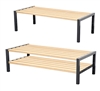 Wooden Cloakroom Benches - Double Sided 
