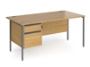 Budget Contract Office Desk With 1 Set Of Drawers