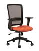 Plexus Mesh Back Operator Chair - Fabric Upholstered Seat
