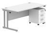 Primus 800mm Deep Desks + Pedestals