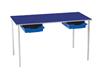 Classroom Tables With Tray Drawers PVC Edge