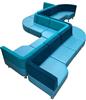 Zeta Modular Curved Seating - Fabric
