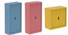 Pastel Coloured Steel Tambour Cupboards