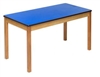 Blue Rectangular Classroom Table
