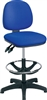 Fabric Draughting Chair With Adjustable Footring
