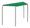 Crushed Bent Trapezoidal Classroom Tables PU Edge